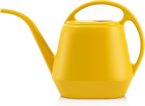 Plastic Watering Can, Yellow, 1-Gallon