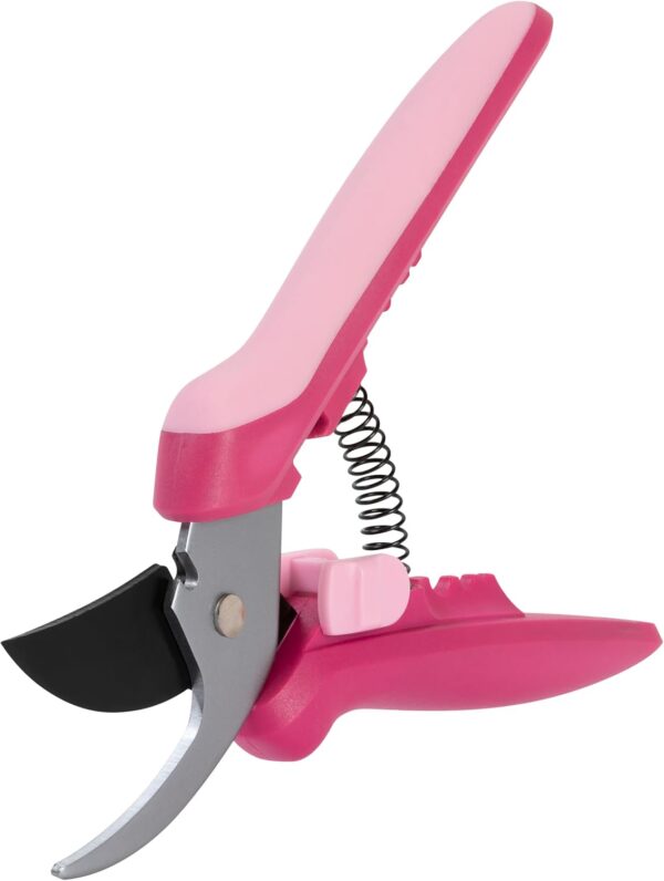 Floral Pruning Shears - Plant Cutting Scissors/Garden Clippers For Deadheading and Working with Flowers - Rose Petal Pink