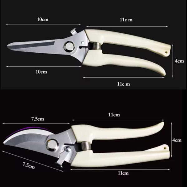 [2 Pack] Pruning Shears, Garden Shears, Professional Stainless Steel pruners with Comfort Handle & Spring-loaded, Handheld Garden Clippers, Gardening Tools Scissors Set for Rose Plants Flowers - Image 2