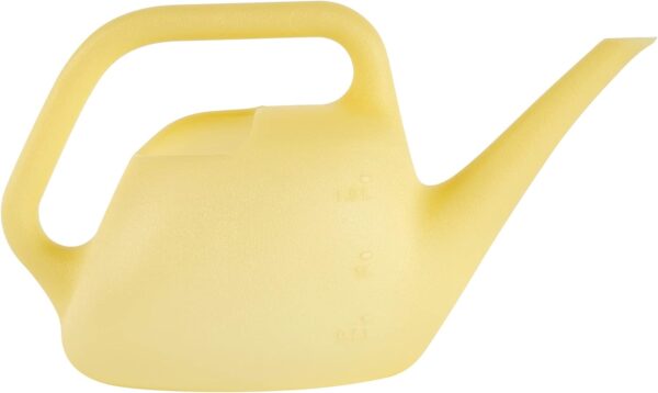 Translucent Watering Can: 1.5 Liter - Goldfinch Yellow - 4 Gallon Capacity, Easy to See Water Level, Loop Handle, Durable Resin, for Indoor and Outdoor Use, Gardening